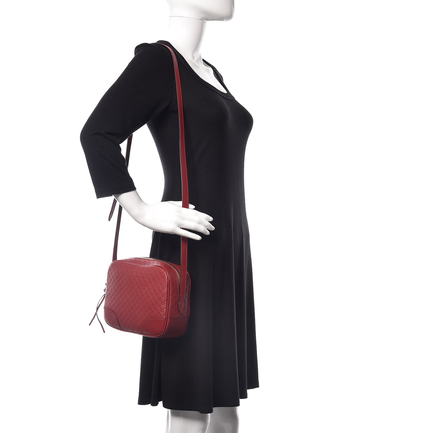 Microguccissima Mini Bree Messenger Bag Red