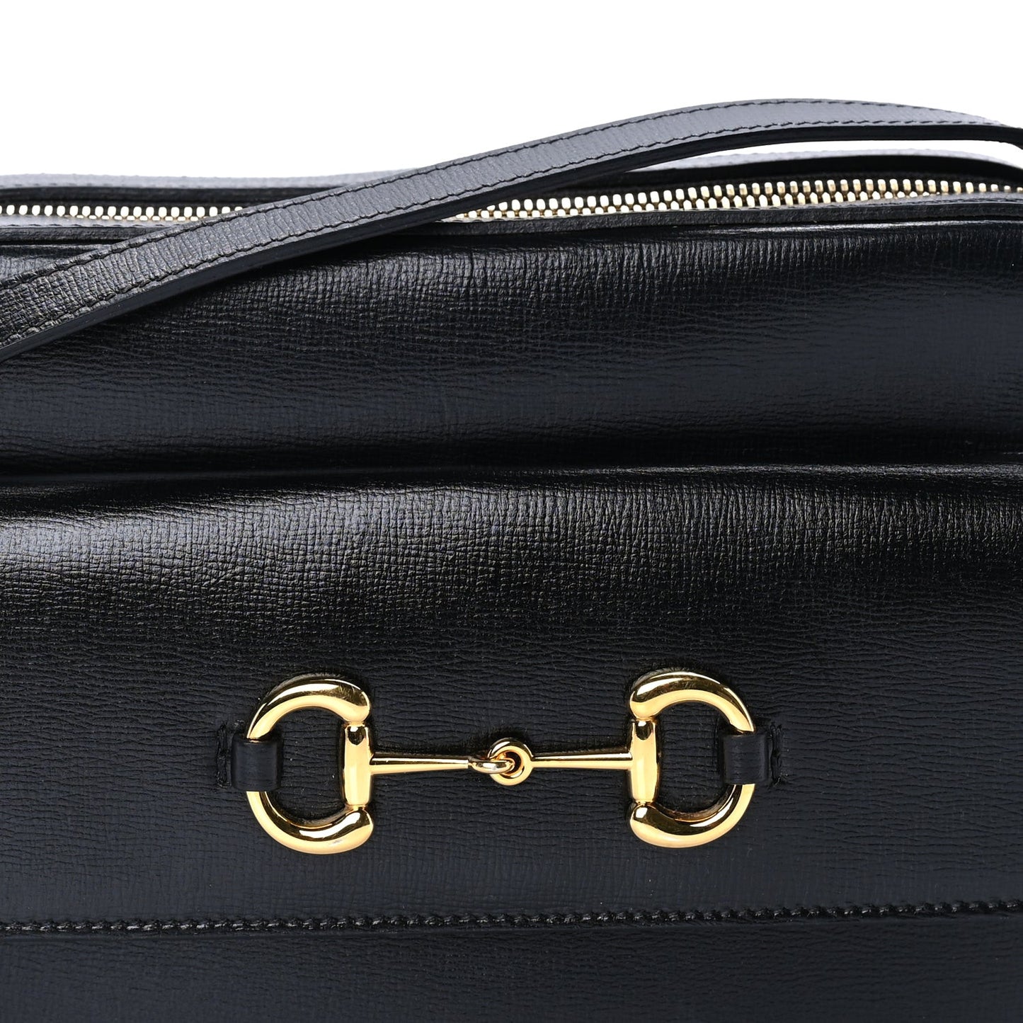 Azalea Calfskin Small Horsebit 1955 Shoulder Bag  Black