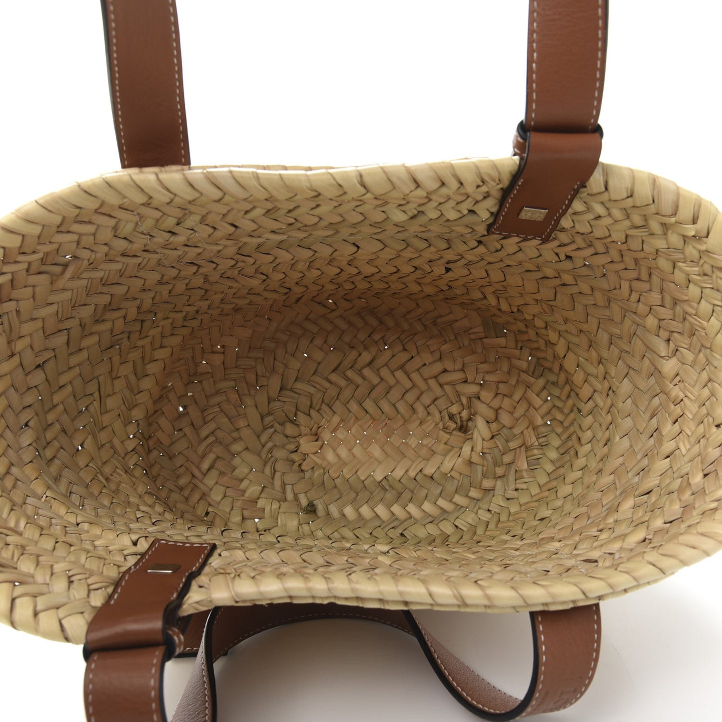 Raffia Small Basket Tote Bag Natural Tan