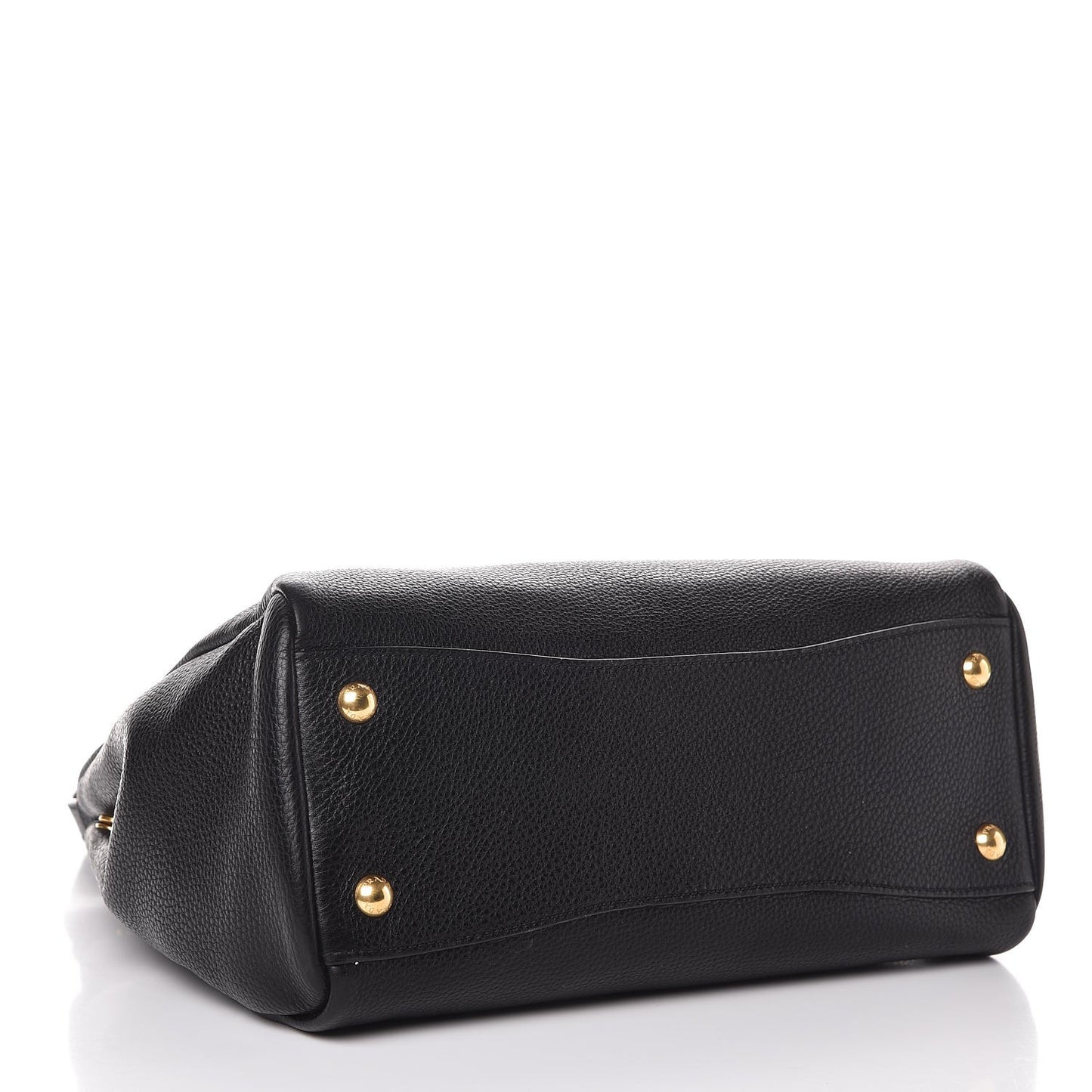 Vitello Phenix Shopping Tote Black