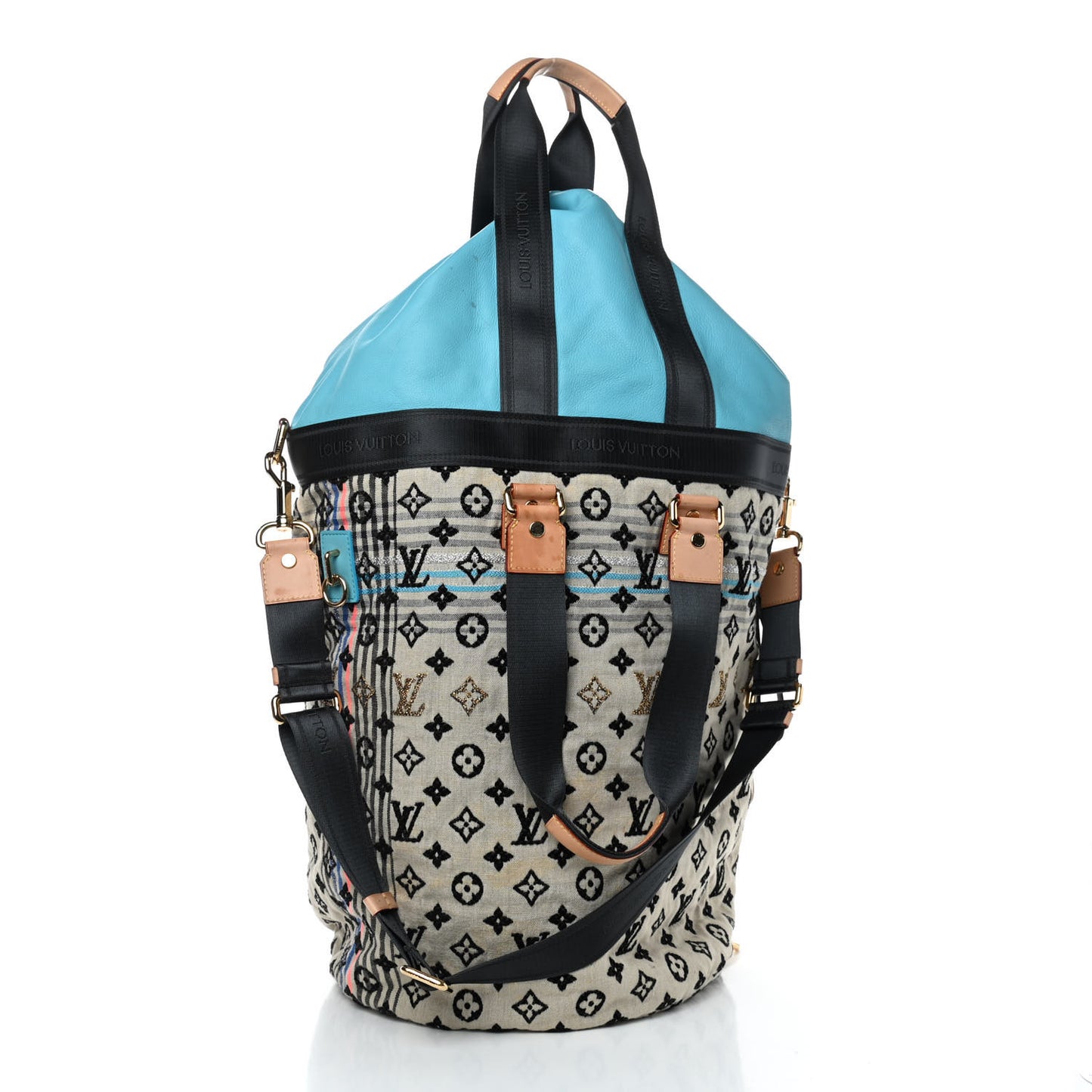 Fabric Jacquard Monogram Cheche Gypsy GM Blue