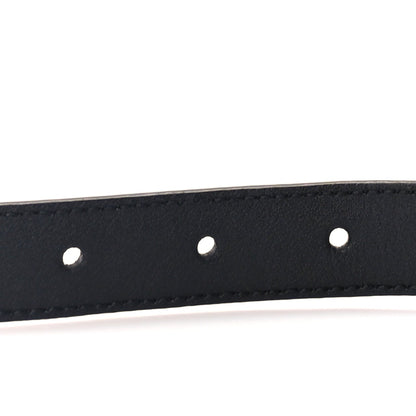 Gucci Azalea Calfskin Enamel Monochrome Double G 20mm Belt 70 28  Black 4 of 5