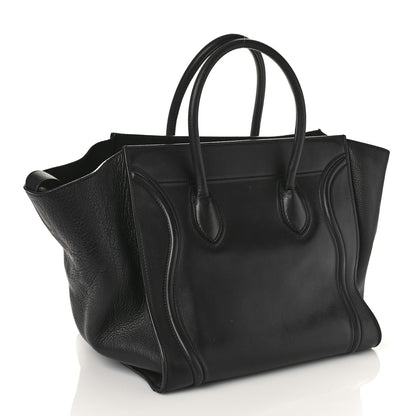 Celine Supple Calfskin Large Phantom Luggage Black 3 of 9