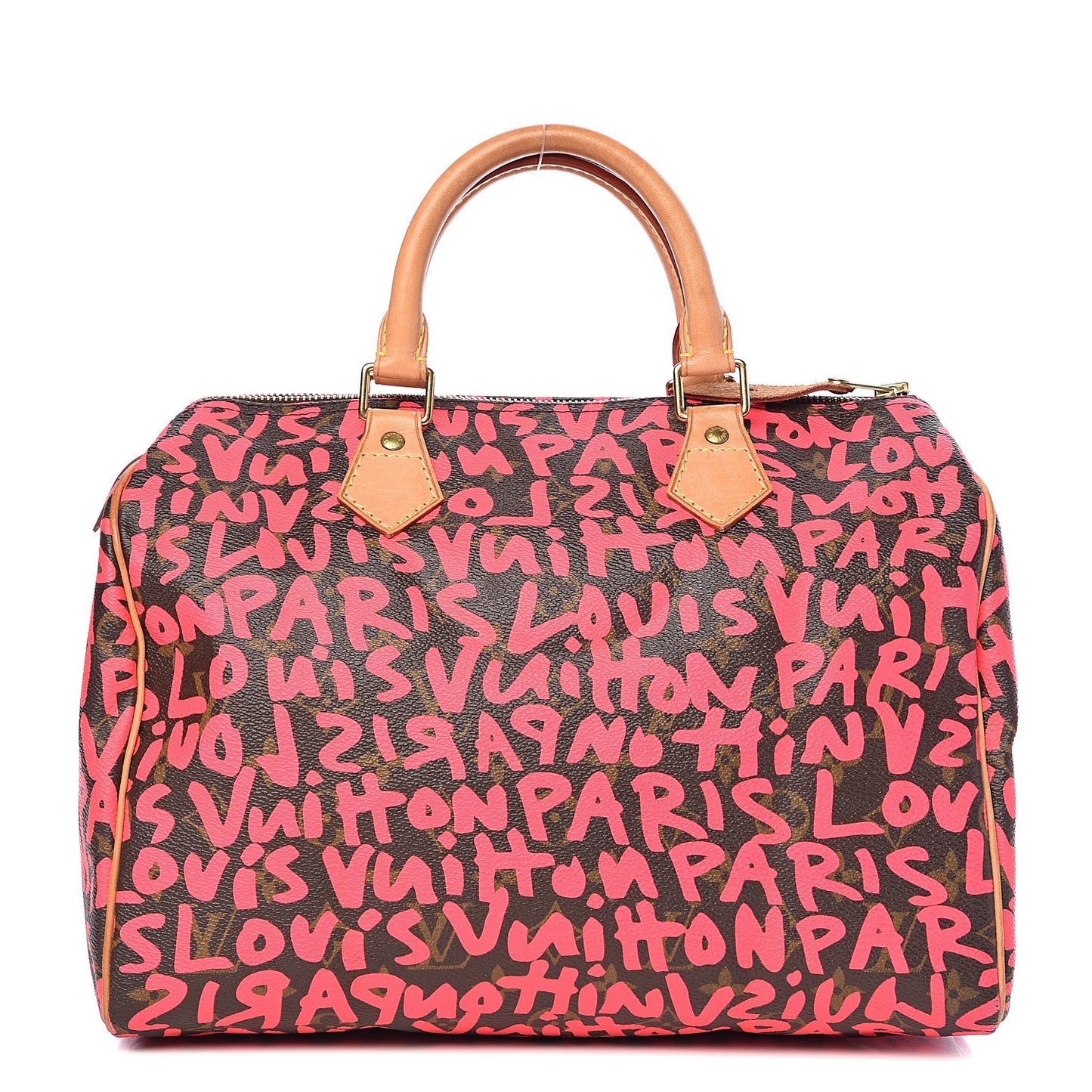 Monogram Graffiti Speedy 30 Fuchsia