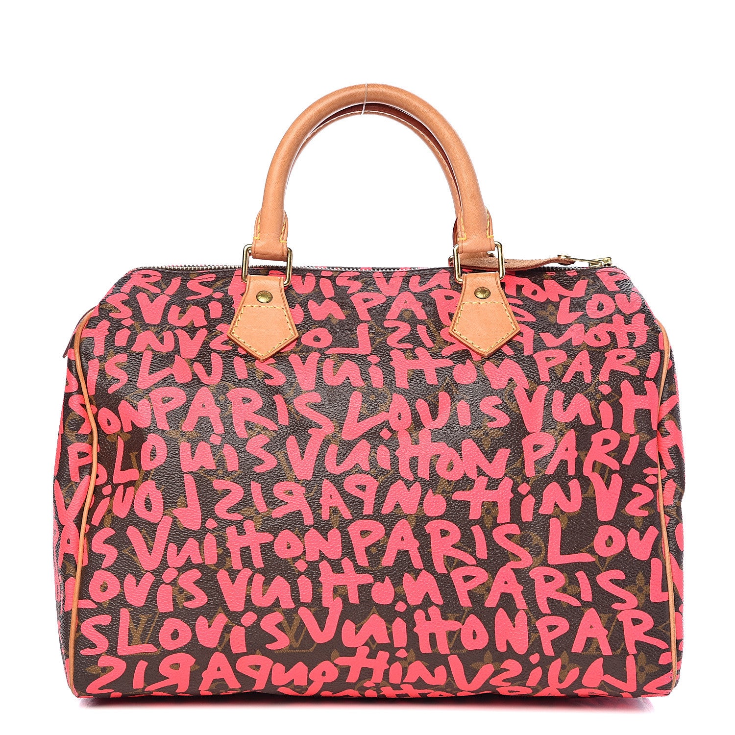 Louis Vuitton Monogram Graffiti Speedy 30 Fuchsia 1 of 13