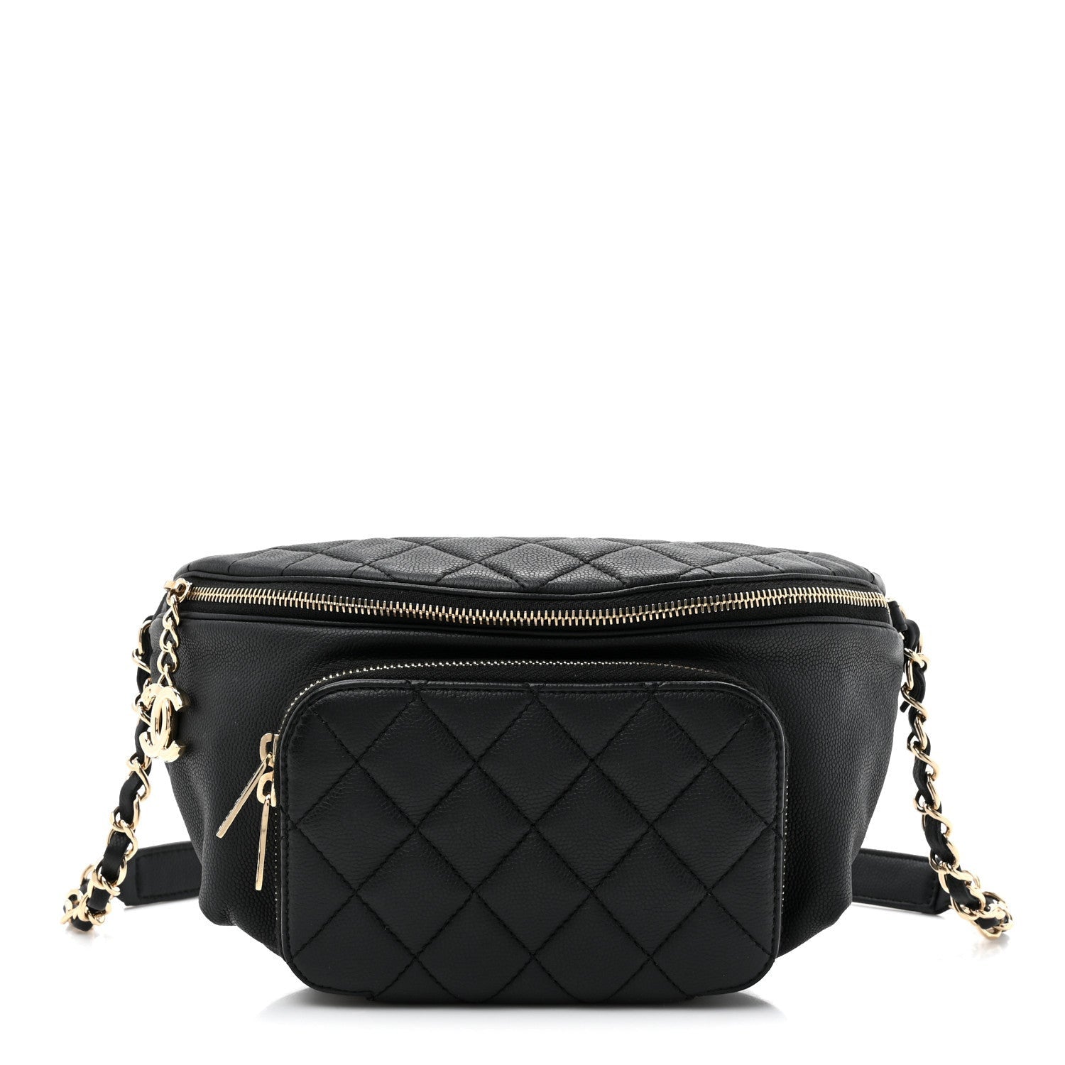 Chanel Caviar Quilted Business Affinity Waist Belt Bag Black 1 of 7