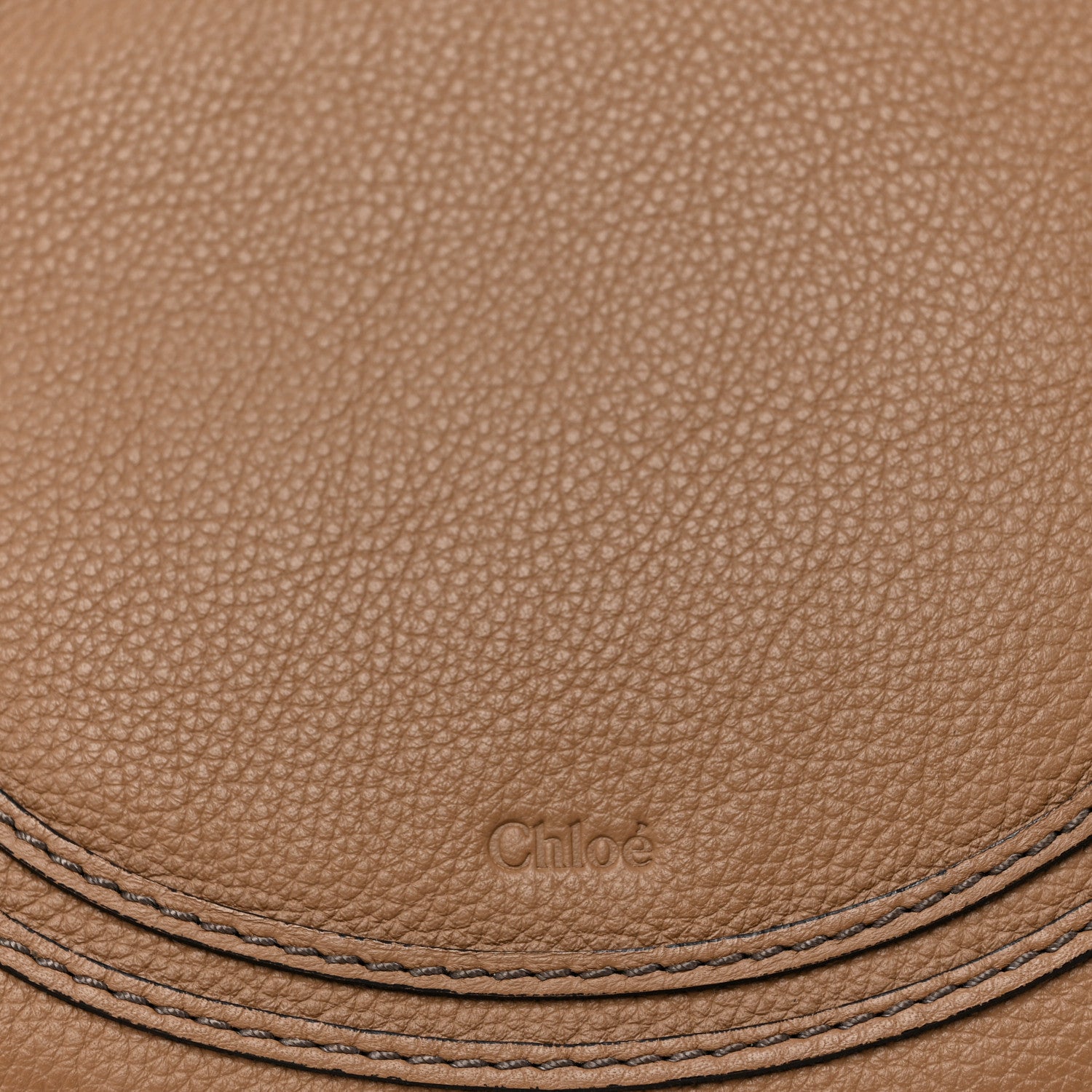 Chloe Calfskin Medium Marcie Round Crossbody Bag Nut 8 of 15