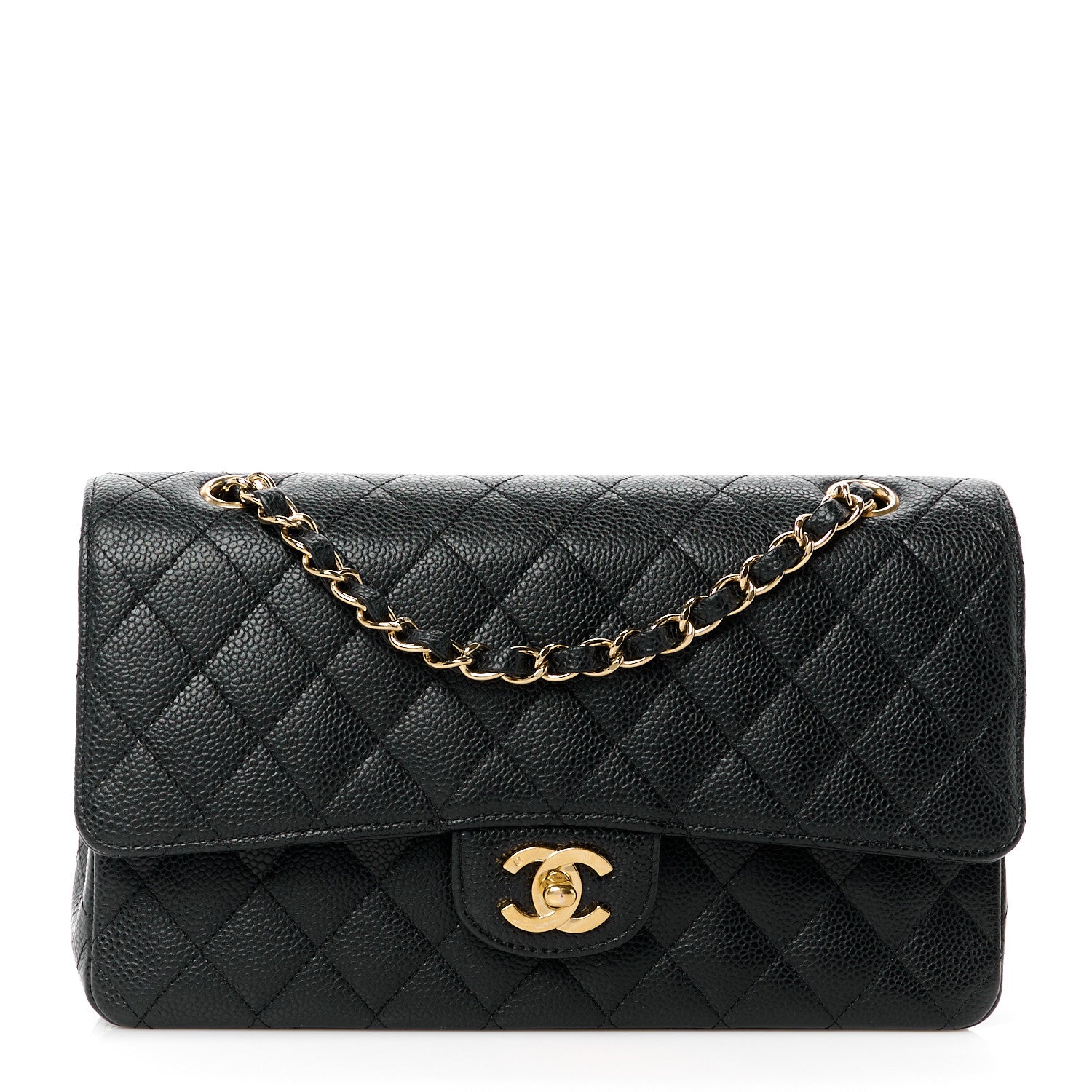 Chanel Caviar Quilted Medium Double Flap Black 1 of 11