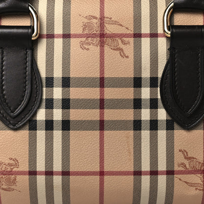 Burberry Haymarket Check Small Chester Bowling Bag Chocolate 8 of 10