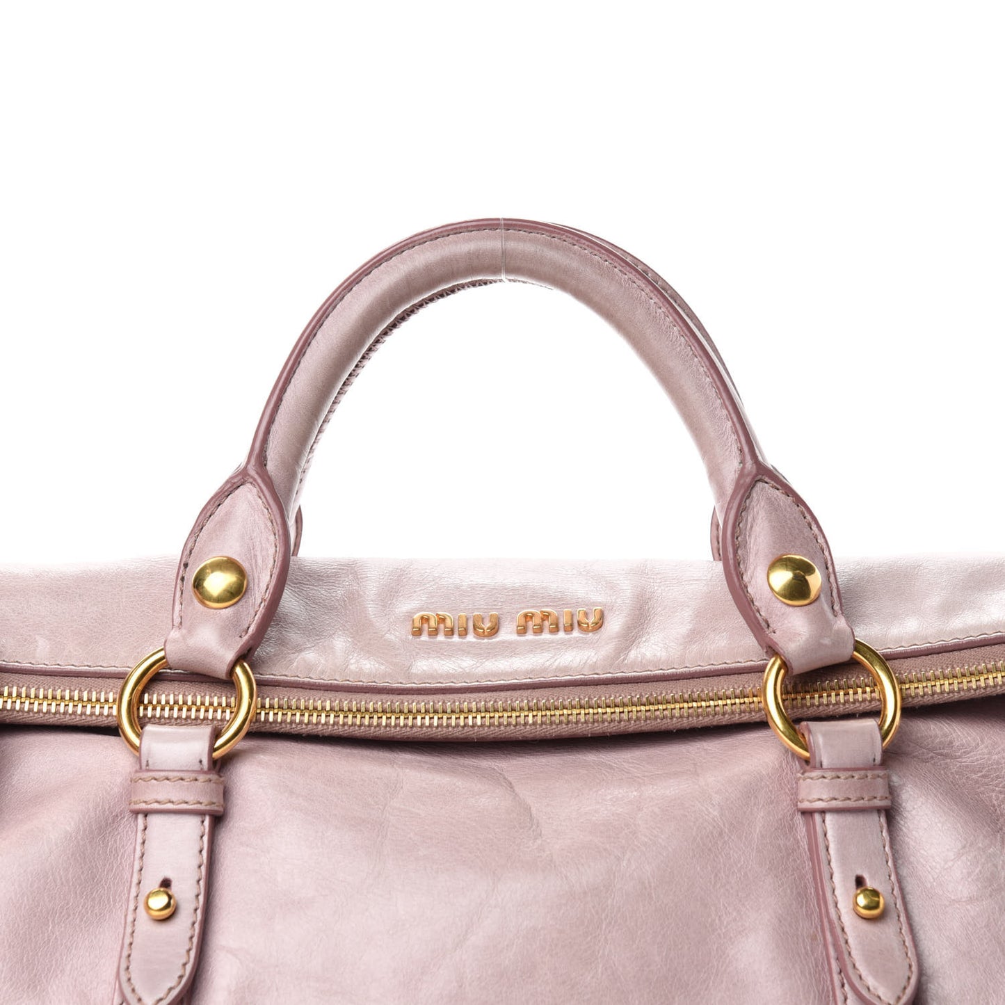 Vitello Lux Large Bow Bag Mughetto