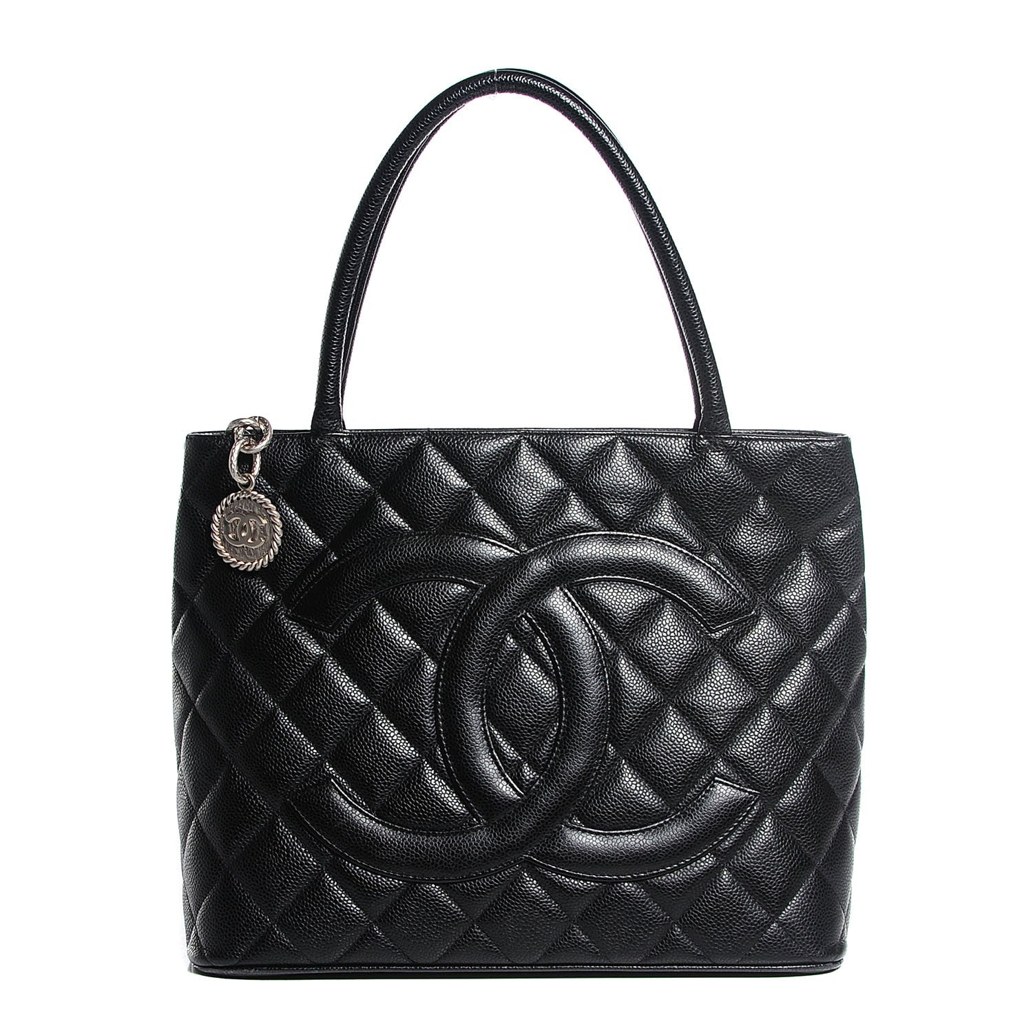 Chanel Caviar Quilted Medallion Tote Black 1 of 7