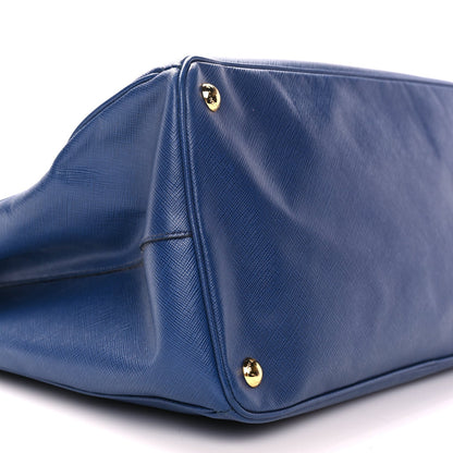 Prada Saffiano Lux Extra Large Galleria Double Zip Tote Bluette 7 of 8