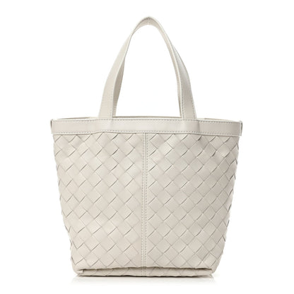 Bottega Veneta Nappa Intrecciato Small Flip Flap Tote Chalk 1 of 9