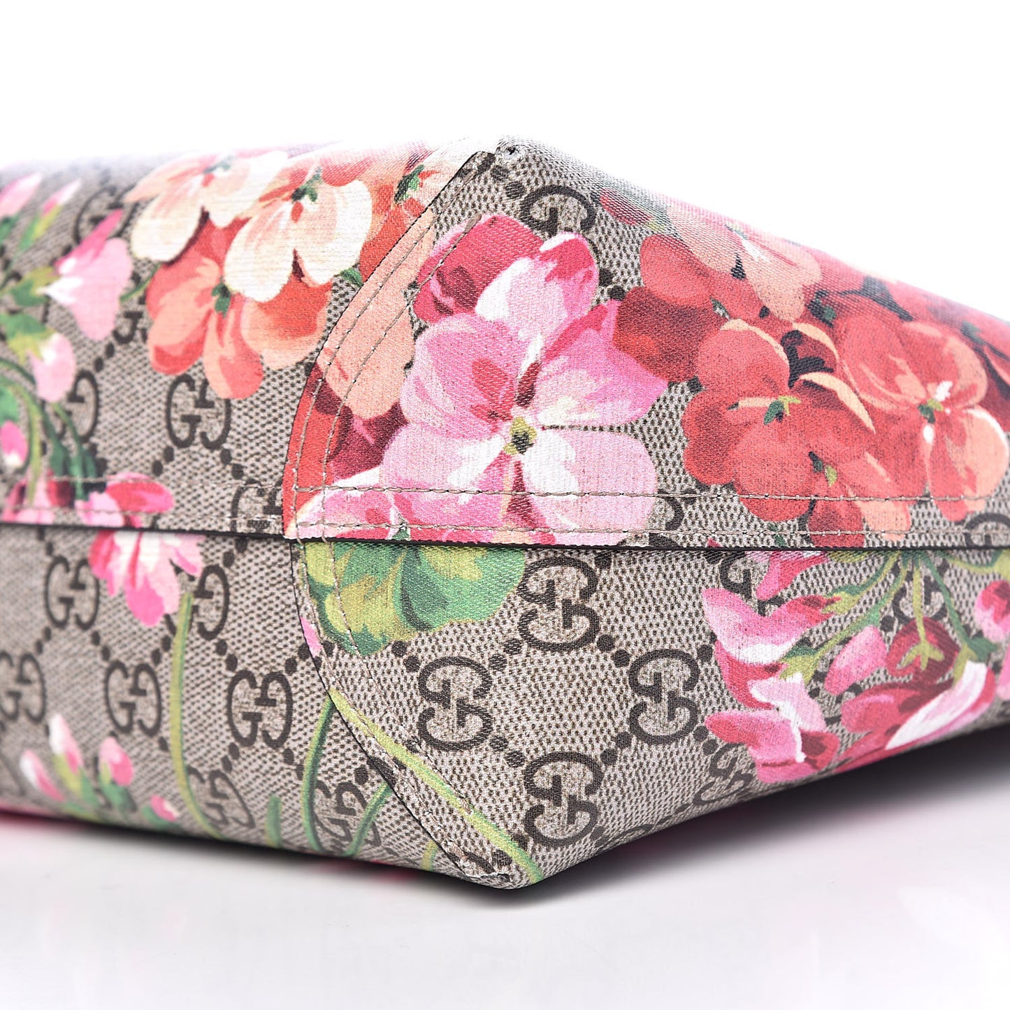 GG Supreme Monogram Blooms Small Reversible Tote Beige Multicolor Dry Rose