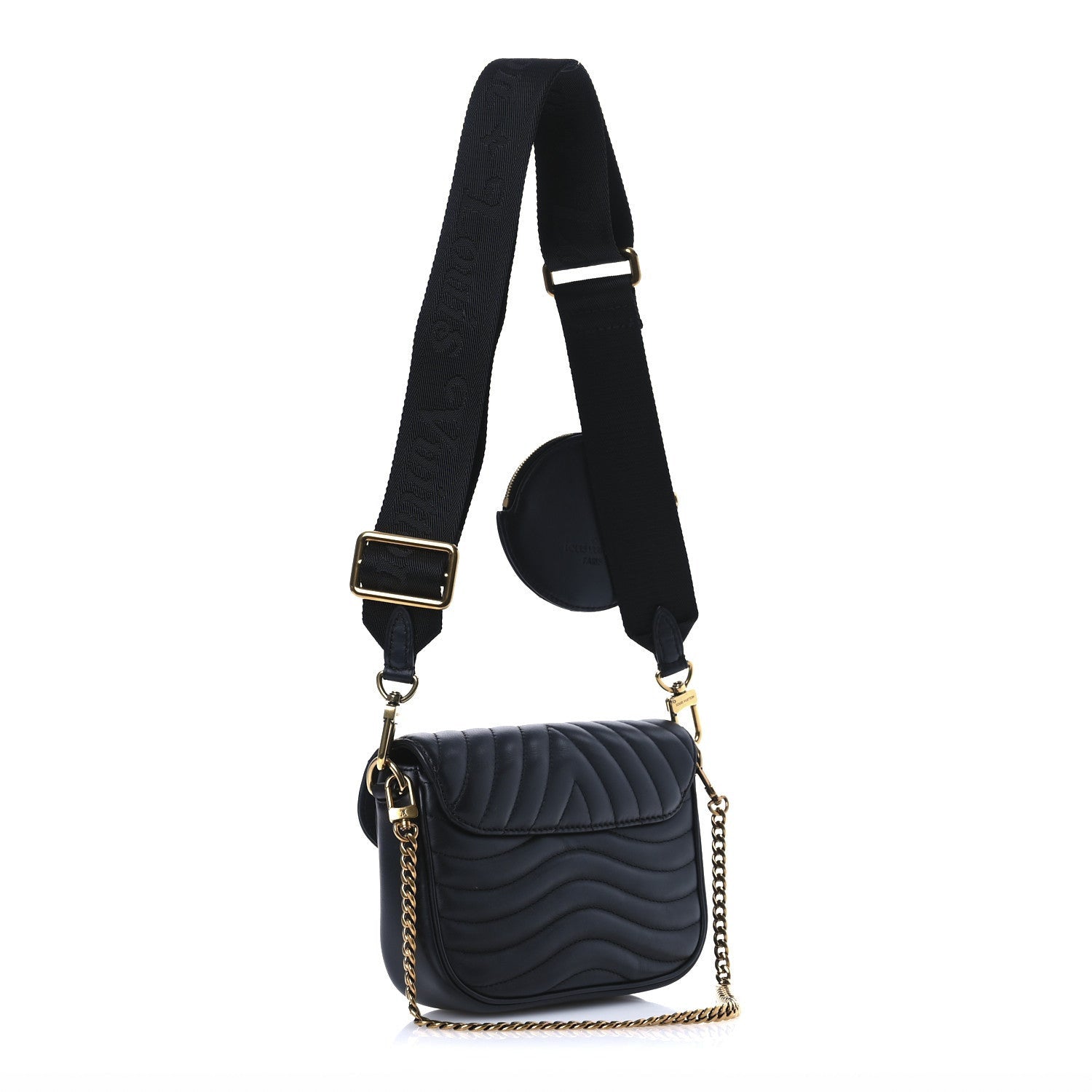 Louis Vuitton Calfskin New Wave Multi Pochette Black 3 of 7