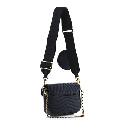 Louis Vuitton Calfskin New Wave Multi Pochette Black 3 of 7