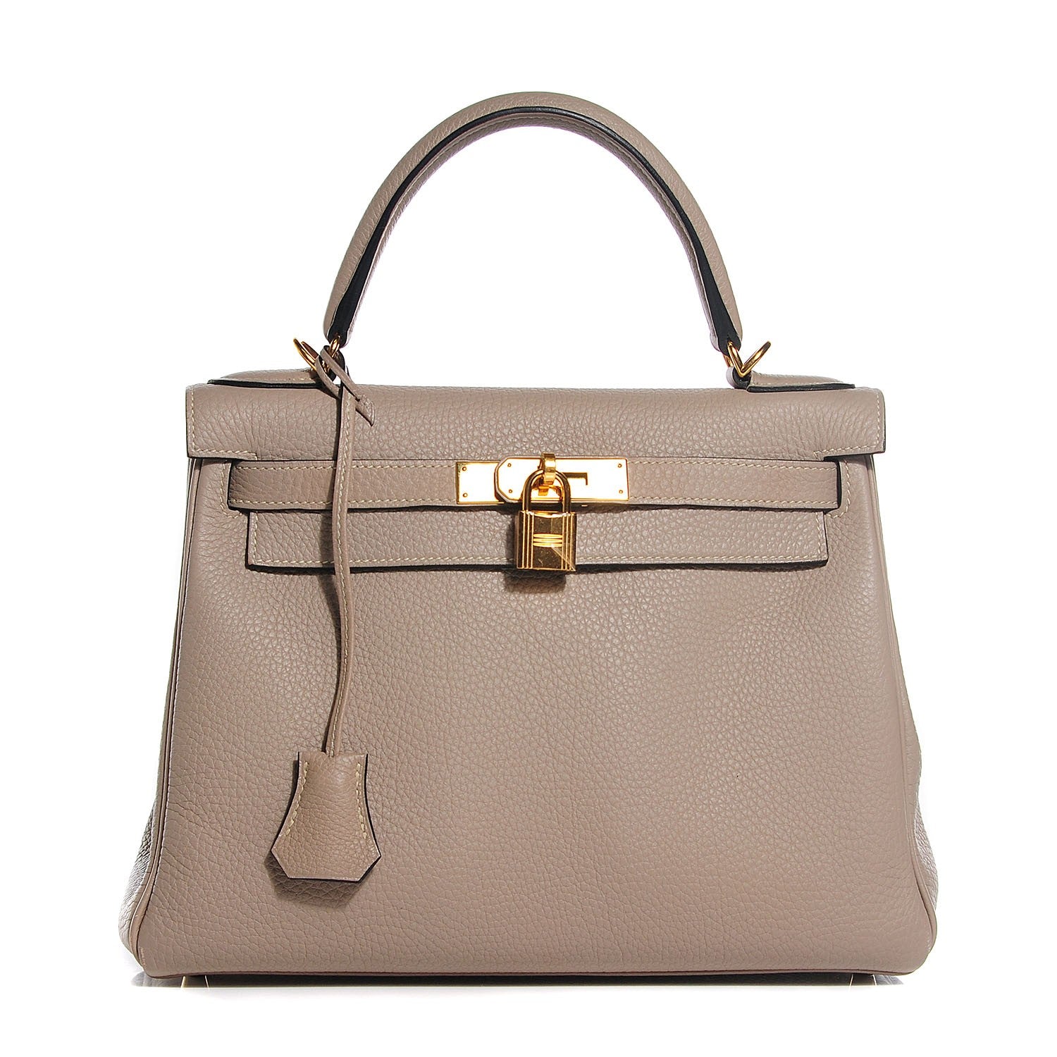 Hermes Taurillon Clemence Kelly Retourne 28 Gris Tourterelle 1 of 26
