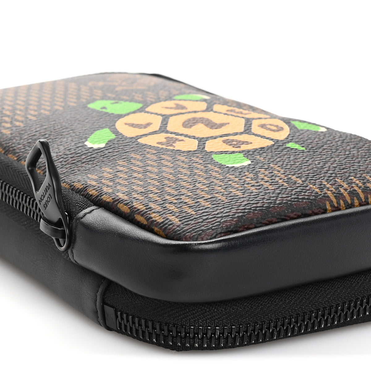 X NIGO Giant Damier Ebene Tortoise Double Phone Pouch