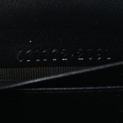 Gucci Calfskin Matelasse GG Marmont Zip Around Card Case Black 6 of 7