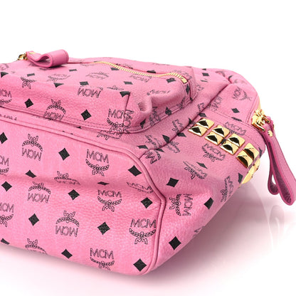 MCM Visetos Medium Side Studs Stark Backpack Pink 8 of 8