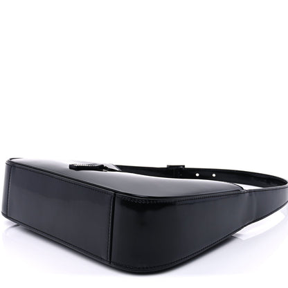 Saint Laurent Patent Le 5 A 7 Monochrome Hobo  Black 9 of 9