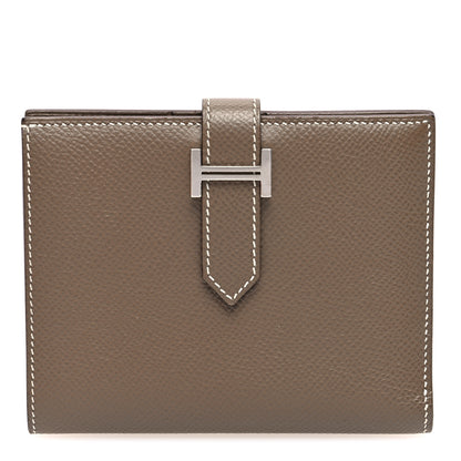 Hermes Epsom Bearn Compact Wallet Etoupe 1 of 8