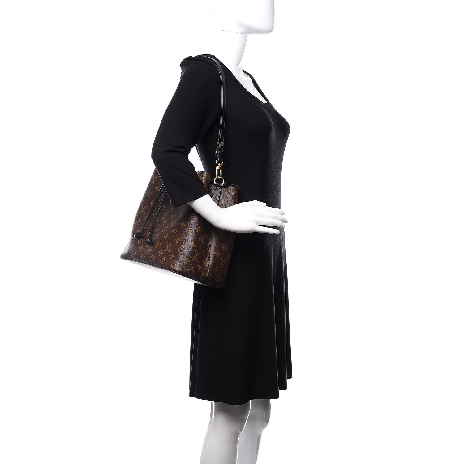 Louis Vuitton Monogram Neonoe MM Black 2 of 9