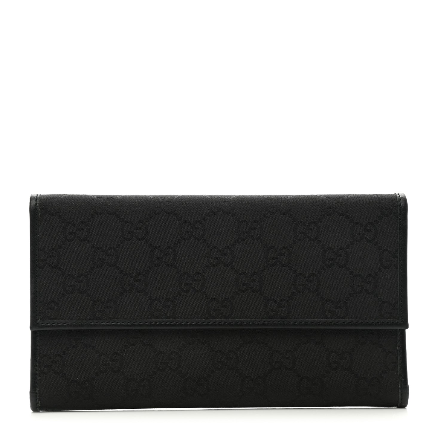Monogram Nylon Continental Wallet Black