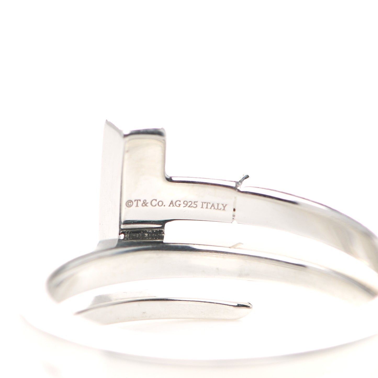 Sterling Silver T Square Wrap Ring 54 6.75