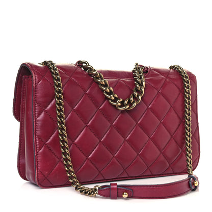 Chanel Glazed Calfskin Quilted Large Perfect Edge Flap Red 3 of 25