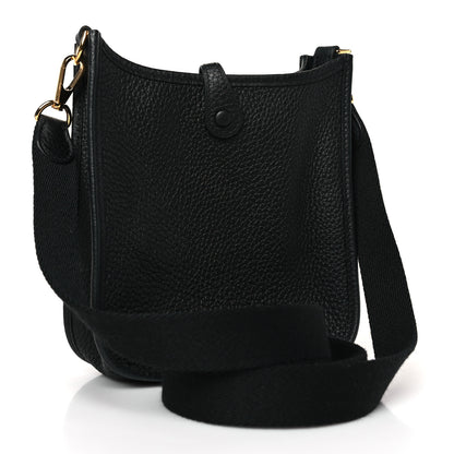 Hermes Taurillon Clemence Evelyne TPM Black 3 of 9