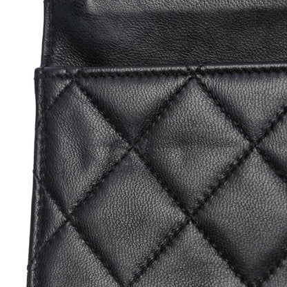 Chanel Lambskin Quilted Wallet On Chain WOC Black 6 of 9