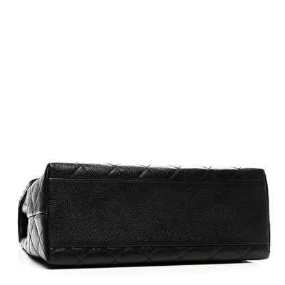 Chanel Caviar Quilted Jumbo Kelly Flap Black 4 of 10