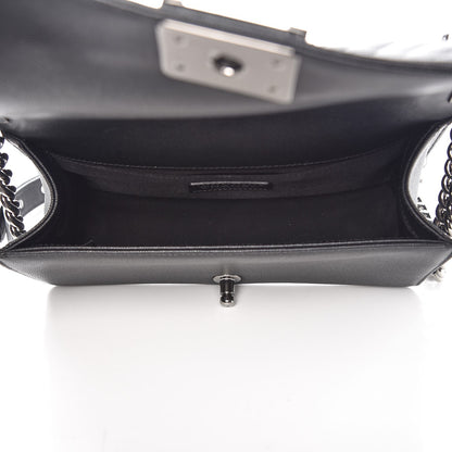 Chanel Caviar Chevron Quilted Medium Boy Flap Black 5 of 8