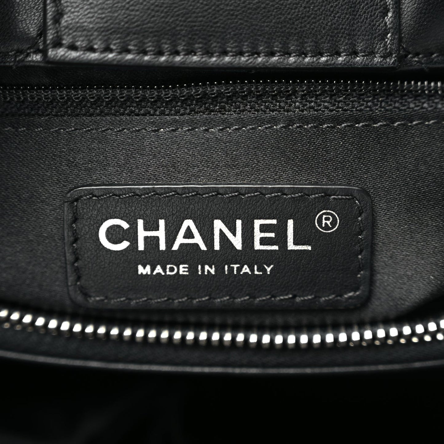 Lambskin Quilted  7 Tote Black