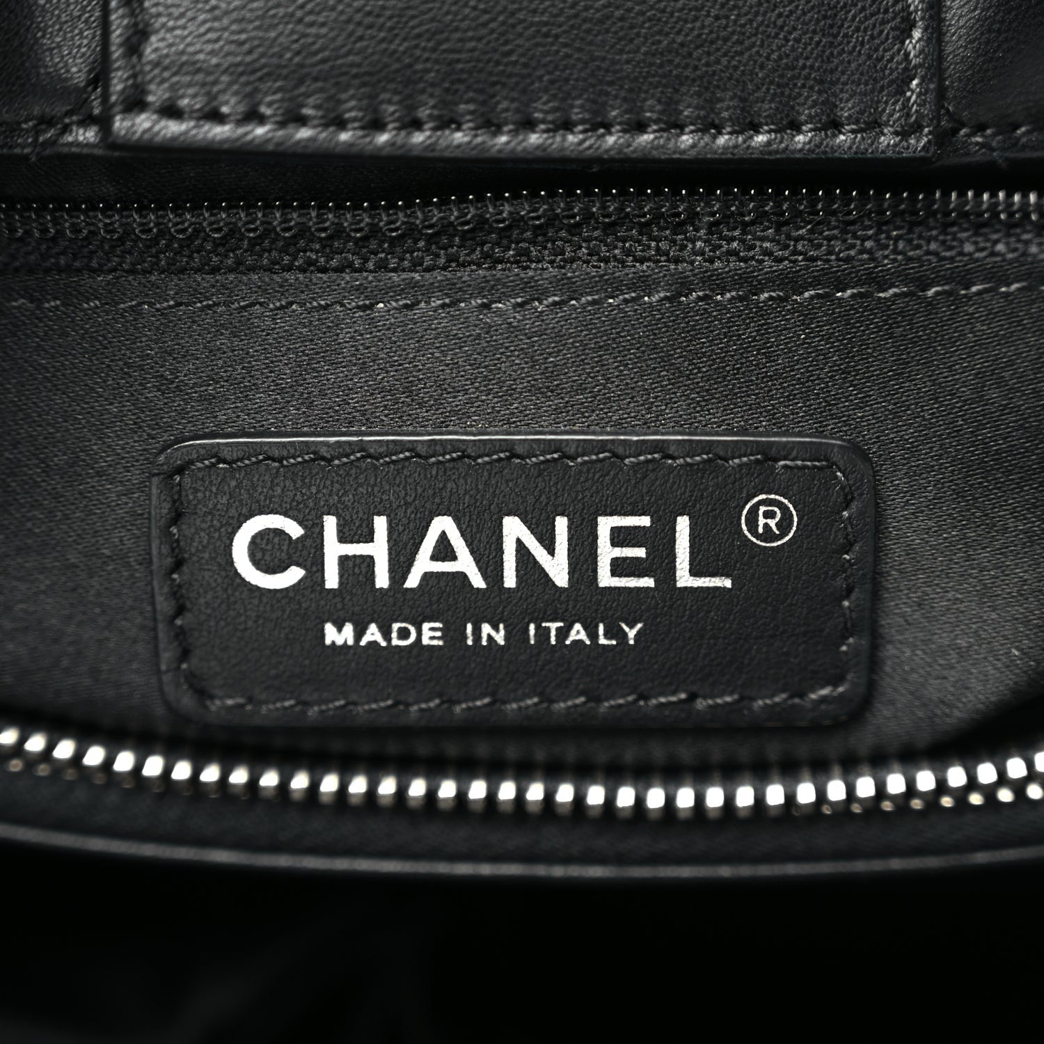 Chanel Lambskin Quilted  7 Tote Black 5 of 9