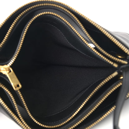 Celine Lambskin Large Trio Crossbody Bag Black 6 of 14