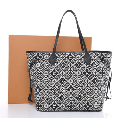 Louis Vuitton Jacquard Since 1854 Neverfull MM Grey 9 of 9