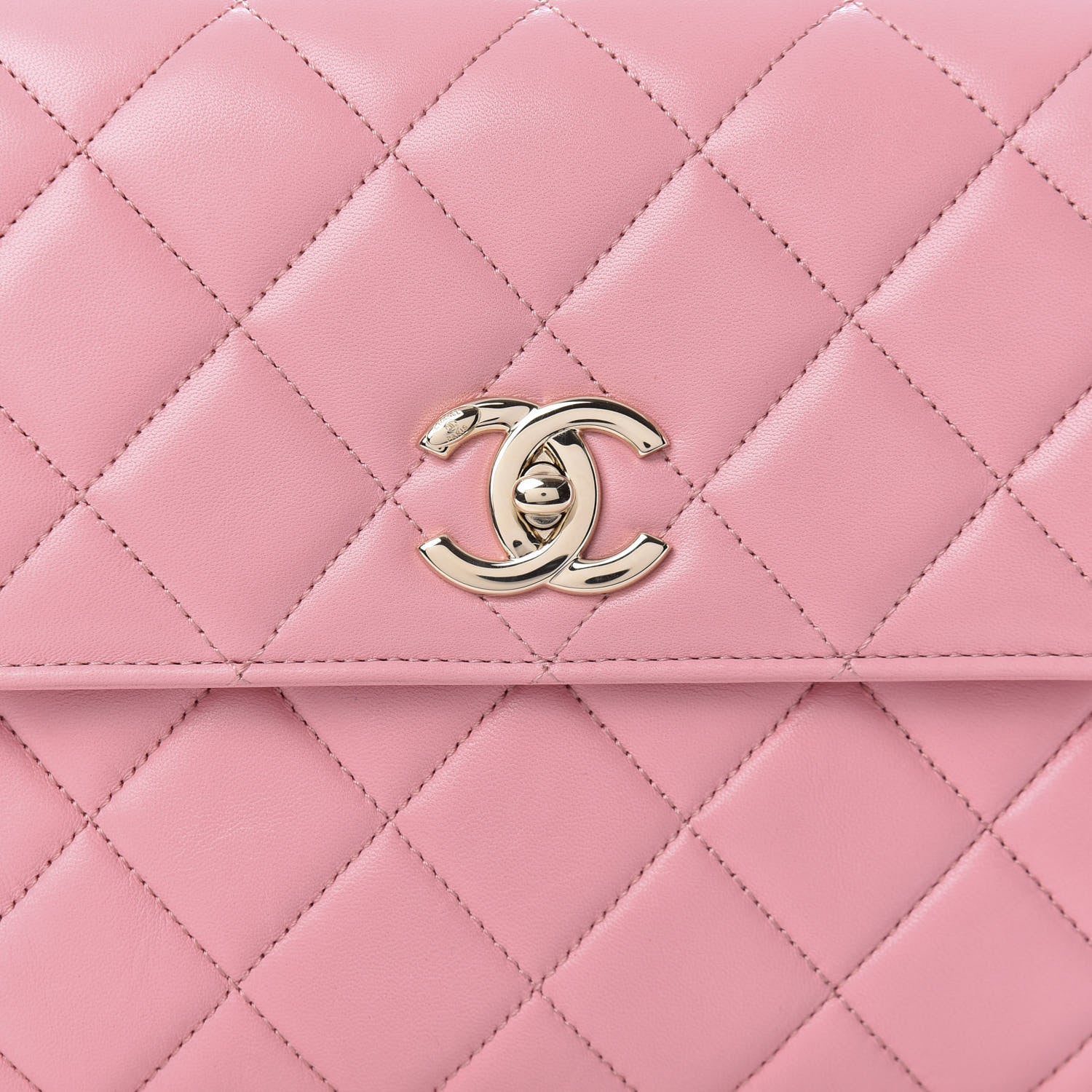 Chanel Lambskin Quilted Medium Trendy CC Flap Dual Handle Bag Pink 12 of 13