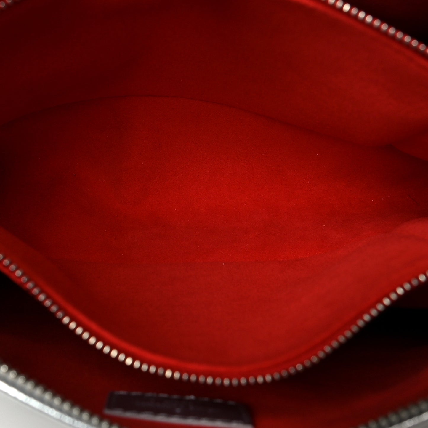 Metallic Lambskin Embossed Monogram Coussin PM Silver