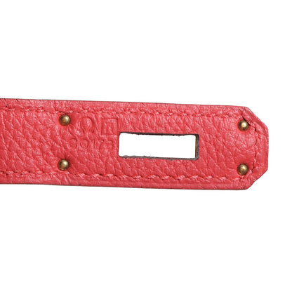 Hermes Togo Kelly Retourne 35 Rouge Pivoine 11 of 24