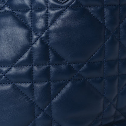 Christian Dior Calfskin Macrocannage Large Toujours   Deep Ocean Blue 5 of 9