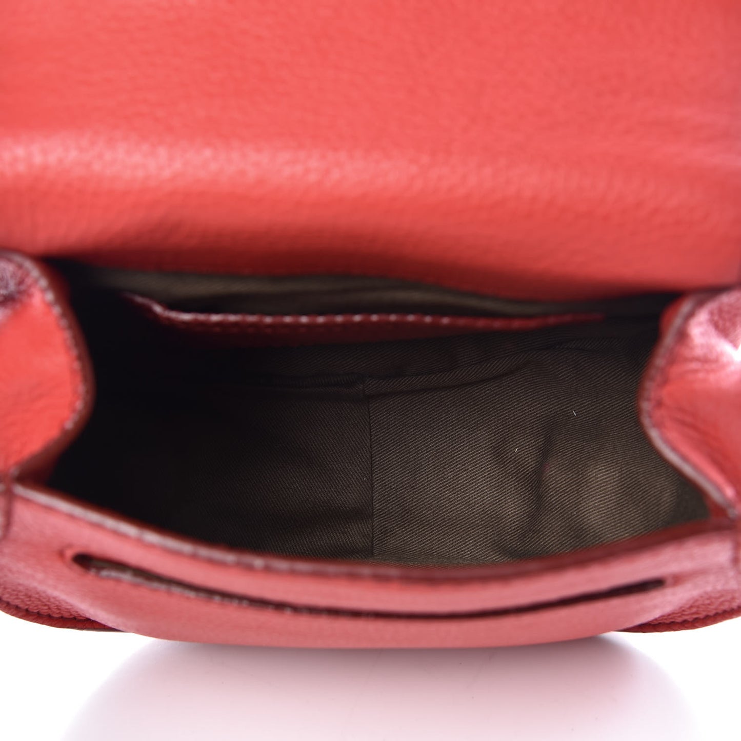 Calfskin Mini Marcie Round Crossbody Bag Red