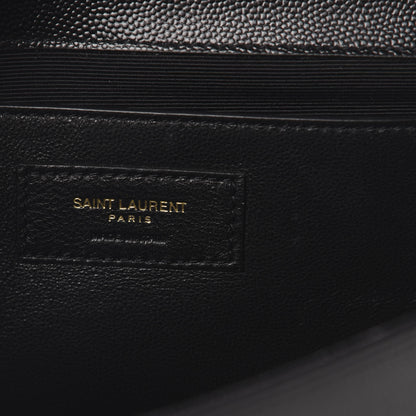 Saint Laurent Grain De Poudre Monogram Cassandre Clutch Black 6 of 7