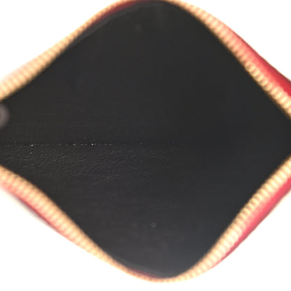 Gucci GG Supreme Monogram Tian Key Case Beige Multicolor Red 5 of 7