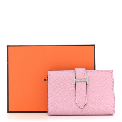 Hermes Epsom Mini Bearn Wallet Mauve Sylvester 13 of 13