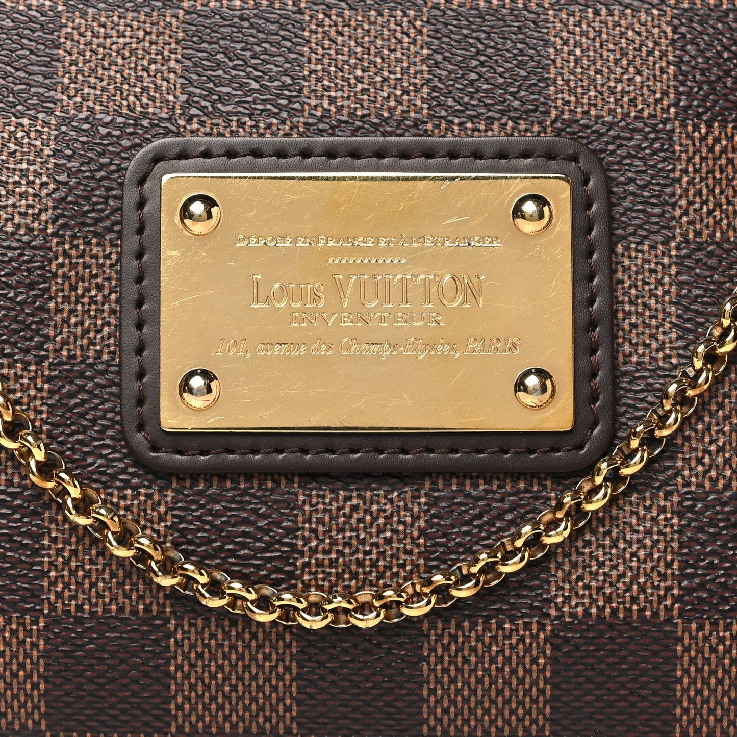 Damier Ebene Eva Clutch