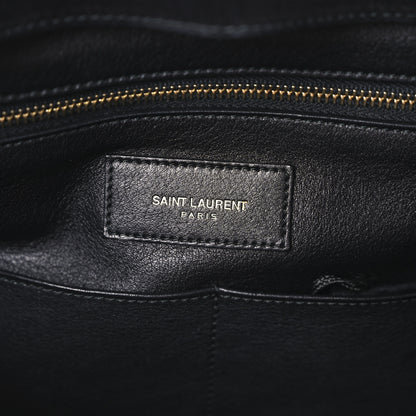Saint Laurent Suede Calfskin Large Sac De Jour Carryall Black 6 of 9