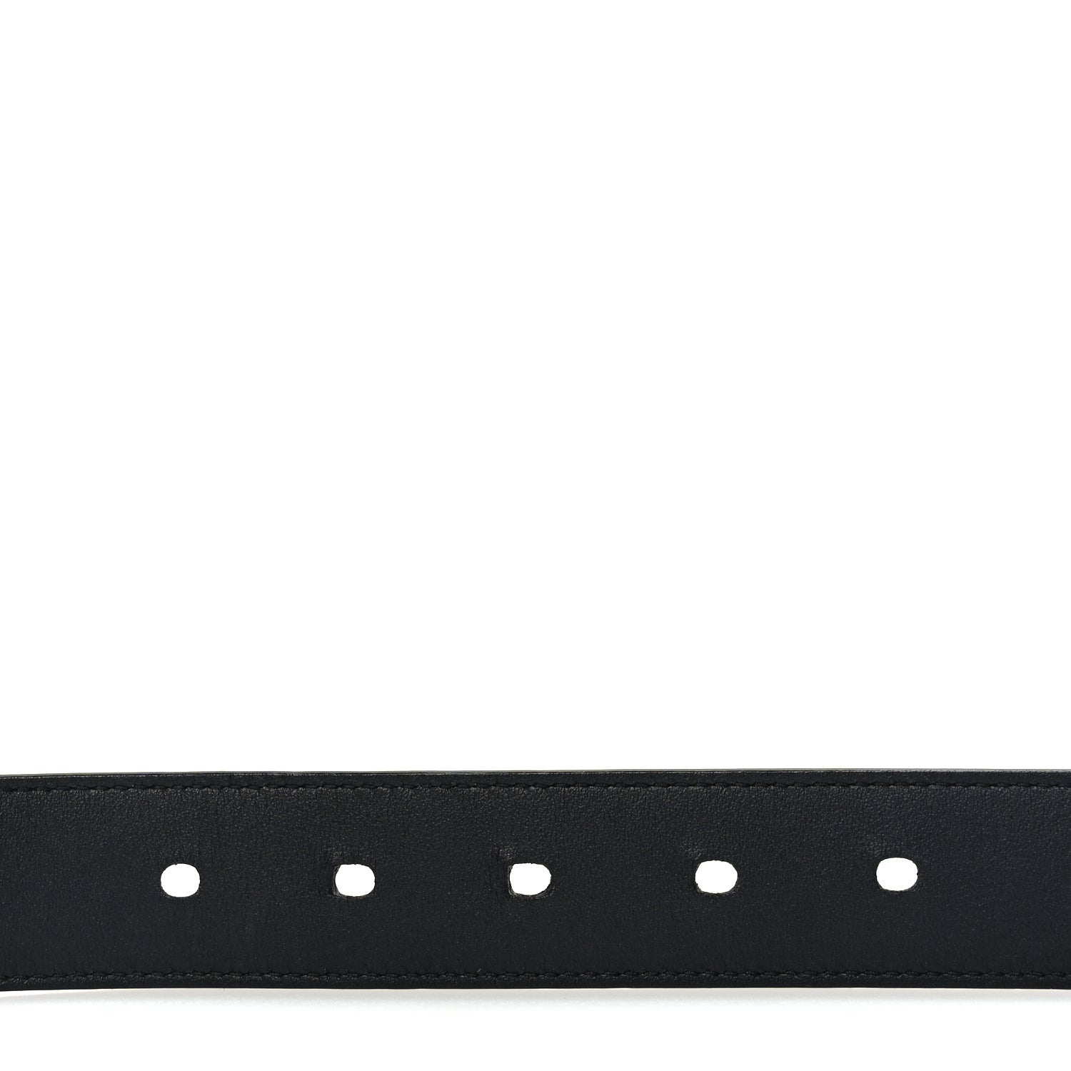 Saint Laurent Suede Calfskin Monogram Square Buckle Belt 90 36 Black 5 of 6