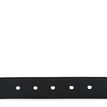Saint Laurent Suede Calfskin Monogram Square Buckle Belt 90 36 Black 5 of 6